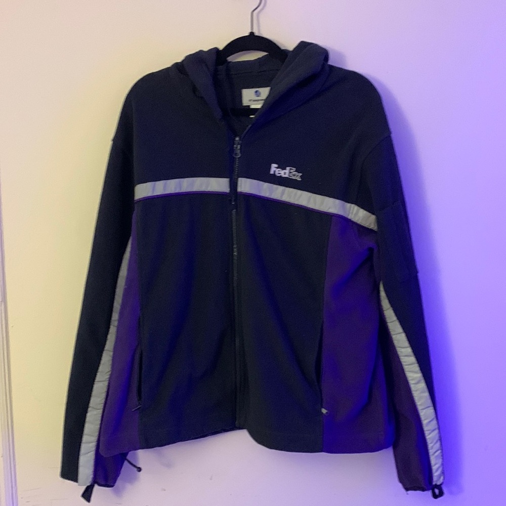 FedEx Full Zip zip Hoodie Used
